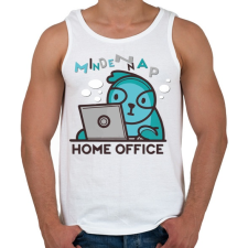 PRINTFASHION HOME OFFICE MINDEN NAP - Férfi atléta - Fehér atléta, trikó