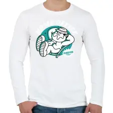 PRINTFASHION Home offiice forever - Férfi hosszú ujjú póló - Fehér férfi póló