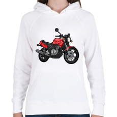 PRINTFASHION Honda Cb 500 y pc32 - Női kapucnis pulóver - Fehér