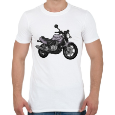 PRINTFASHION Honda Cb 500 y pc32szürke - Férfi póló - Fehér férfi póló