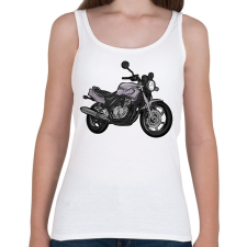 PRINTFASHION Honda Cb 500 y pc32szürke - Női atléta - Fehér női trikó