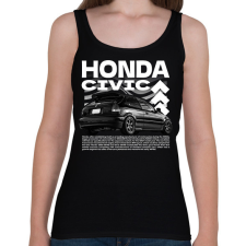 PRINTFASHION Honda civic - Női atléta - Fekete női trikó