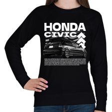 PRINTFASHION Honda civic - Női pulóver - Fekete női pulóver, kardigán