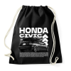 PRINTFASHION Honda civic - Sportzsák, Tornazsák - Fekete