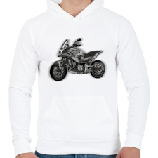 PRINTFASHION honda nc - Férfi kapucnis pulóver - Fehér férfi pulóver, kardigán