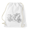 PRINTFASHION honda vfr - Sportzsák, Tornazsák - Fehér