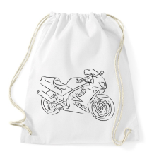 PRINTFASHION honda vfr - Sportzsák, Tornazsák - Fehér tornazsák