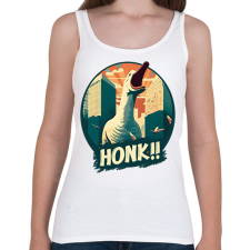 PRINTFASHION Honk! - Női atléta - Fehér női trikó