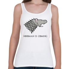 PRINTFASHION Hooman is coming - Női atléta - Fehér