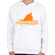 PRINTFASHION Hoomans - Gyerek kapucnis pulóver - Fehér