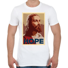 PRINTFASHION Hope - Férfi póló - Fehér férfi póló