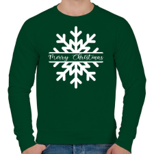 PRINTFASHION Hópehely - Férfi pulóver - Sötétzöld férfi pulóver, kardigán