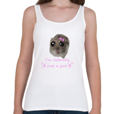 PRINTFASHION hörcsög meme - Női atléta - Fehér