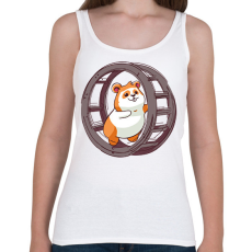 PRINTFASHION Hörcsög - Női atléta - Fehér