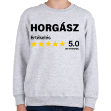 PRINTFASHION Horgász Értékelés ***** 5.0 (69 értékelés) - Gyerek pulóver - Sport szürke