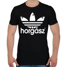 PRINTFASHION Horgász - Férfi póló - Fekete férfi póló