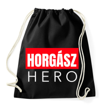 PRINTFASHION HORGÁSZ HERO - Sportzsák, Tornazsák - Fekete tornazsák