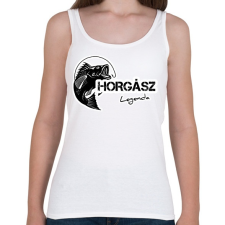 PRINTFASHION Horgász legenda - Női atléta - Fehér női trikó