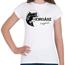 PRINTFASHION Horgász legenda - Női póló - Fehér női póló