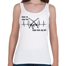 PRINTFASHION Horgász lélek - Női atléta - Fehér női trikó