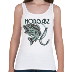 PRINTFASHION horgász - Női atléta - Fehér