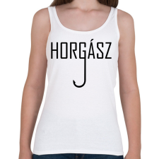 PRINTFASHION Horgász - Női atléta - Fehér női trikó