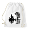 PRINTFASHION Horgász relax - Sportzsák, Tornazsák - Fehér