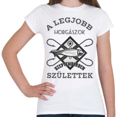 PRINTFASHION Horgász szeptember - Női póló - Fehér