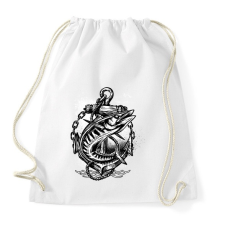 PRINTFASHION Horgászat 02 - Sportzsák, Tornazsák - Fehér tornazsák