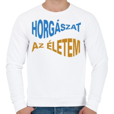 PRINTFASHION Horgászat az életem - halformában - Férfi pulóver - Fehér női pulóver, kardigán