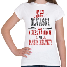 PRINTFASHION Horgászat - Női póló - Fehér