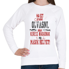 PRINTFASHION Horgászat - Női pulóver - Fehér
