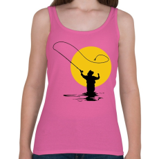 PRINTFASHION Horgászok ásza - Női atléta - Rózsaszín