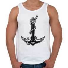 PRINTFASHION Horgony  - Férfi atléta - Fehér