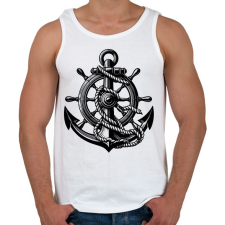 PRINTFASHION horgony - Férfi atléta - Fehér atléta, trikó