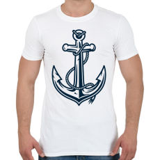 PRINTFASHION Horgony  - Férfi póló - Fehér