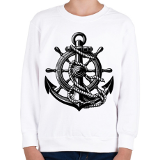 PRINTFASHION horgony - Gyerek pulóver - Fehér