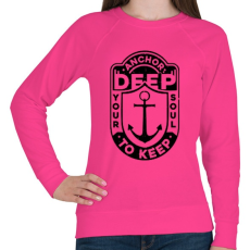 PRINTFASHION Horgonyzás  - Női pulóver - Fukszia