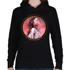 PRINTFASHION Horizon Forbidden West - Női kapucnis pulóver - Fekete női pulóver, kardigán