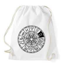 PRINTFASHION horoszkóp ikrek fekete - Sportzsák, Tornazsák - Fehér tornazsák