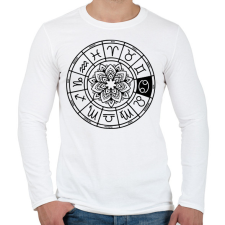 PRINTFASHION horoszkóp rák fekete - Férfi hosszú ujjú póló - Fehér férfi póló