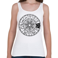 PRINTFASHION horoszkóp rák fekete - Női atléta - Fehér