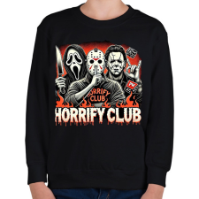 PRINTFASHION Horrify Club - Gyerek pulóver - Fekete gyerek pulóver, kardigán
