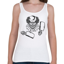 PRINTFASHION Horror bohóc 03 - Női atléta - Fehér női trikó
