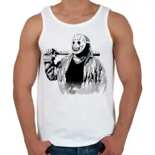 PRINTFASHION Horror cirkusz - Férfi atléta - Fehér atléta, trikó
