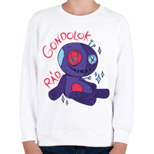 PRINTFASHION Horror figura - gondolok rád 2 - Gyerek pulóver - Fehér gyerek pulóver, kardigán