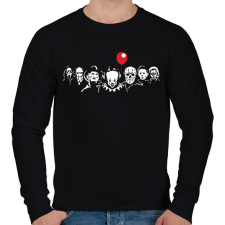 PRINTFASHION horror szereplők #3 - Férfi pulóver - Fekete férfi pulóver, kardigán