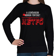 PRINTFASHION Horror történet - Női pulóver - Fekete