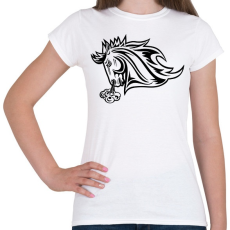 PRINTFASHION Horse Face - Női póló - Fehér