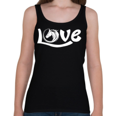 PRINTFASHION Horse Love - Női atléta - Fekete